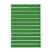 Slim van groen bedrijfsretouradres (Vel)