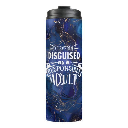 slim vermomde thermische tuimelaar thermosbeker (Voorkant)