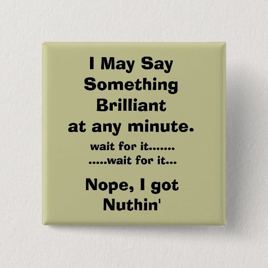 slim vierkante button 5,1 cm (Voorkant)