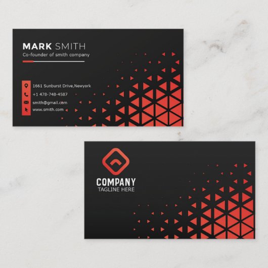 Slim visitekaartje (Voorkant / Achterkant)