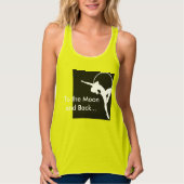 Slim voor vrouwen geschikte antenne tanktop (Voorkant)