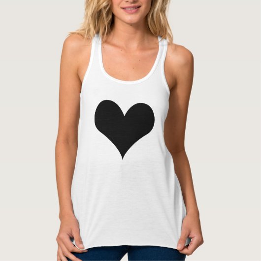 Slim voor vrouwen geschikte raceback Tanktop zwart (Voorkant)