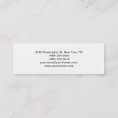 Slim White Electrical Engineer Visitekaartje (Achterkant)