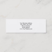 Slim Zwart wit blauw standaardVisitekaartje Mini Visitekaartje (Achterkant)