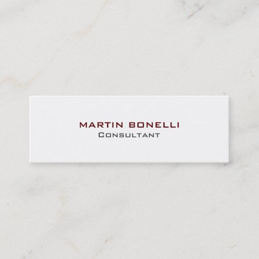 Slim zwart wit rood, standaard Visitekaartje (Voorkant)