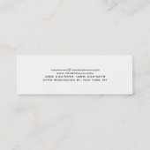 Slim zwart wit rood, standaard Visitekaartje (Achterkant)