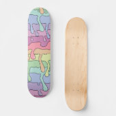Slime driping-regenboog persoonlijk skateboard (Voorkant)