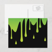 Slime druppelen briefkaart (Voorkant / Achterkant)