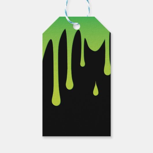 Slime druppelen cadeaulabel (Voorkant)