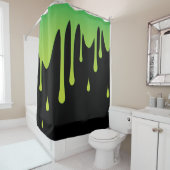 Slime druppelen douchegordijn (In situ)