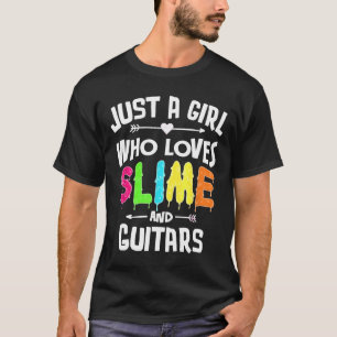 Slime en gitaren voor meisjes t-shirt