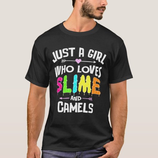 Slime en kamelen voor meisjes t-shirt (Voorkant)