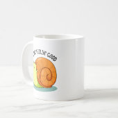 Slime Feelin Good Funny Snail Pun Koffiemok (Voorkant links)