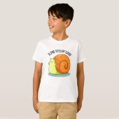 Slime Feelin Good Funny Snail Pun T-shirt (Voorkant volledig)