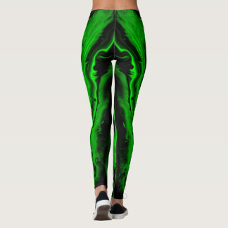 Slime groene Leggings in kleur