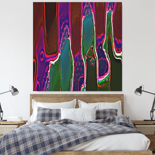 Slime Ken Gage Abstract Surrealism Canvas Afdruk (Insitu (Slaapkamer))