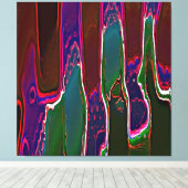 Slime Ken Gage Abstract Surrealism Canvas Afdruk (Insitu (Houten vloer))
