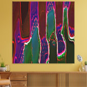 Slime Ken Gage Abstract Surrealism Canvas Afdruk (Insitu (Woonkamer))