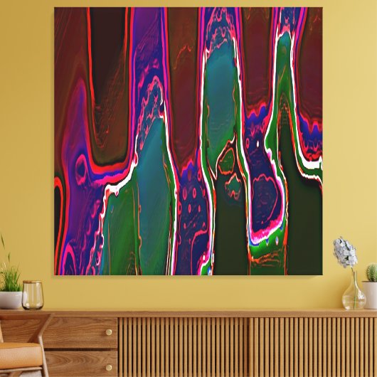 Slime Ken Gage Abstract Surrealism Canvas Afdruk (Insitu (Woonkamer))