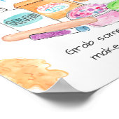 Slime kind verjaardagsfeestslik poster (Hoek)