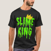 Slime King Shirt Mannen Boys Green Slime Gift Slim (Voorkant)