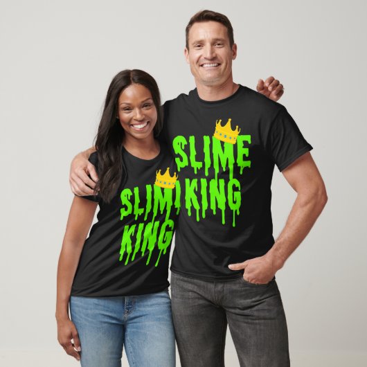 Slime King Shirt Mannen Boys Green Slime Gift Slim (Unisex)
