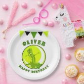 Slime Monster Funny Kind: Happy Birthday Papieren Bordje (Feest)