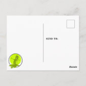 Slime Monster Groene Kinder Foto Verjaardag Dank u Briefkaart (Achterkant)