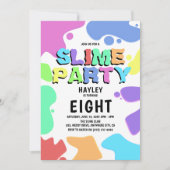 SLIME PARTIJ Kinderen Birthday Party Kaart (Voorkant)