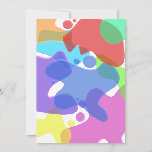 SLIME PARTIJ Kinderen Birthday Party Kaart (Achterkant)