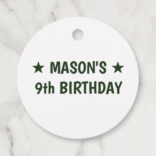 Slime Party Birthday Bedankjes Labels (Achterkant)