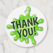 Slime Party Birthday Bedankjes Labels (Voorkant)