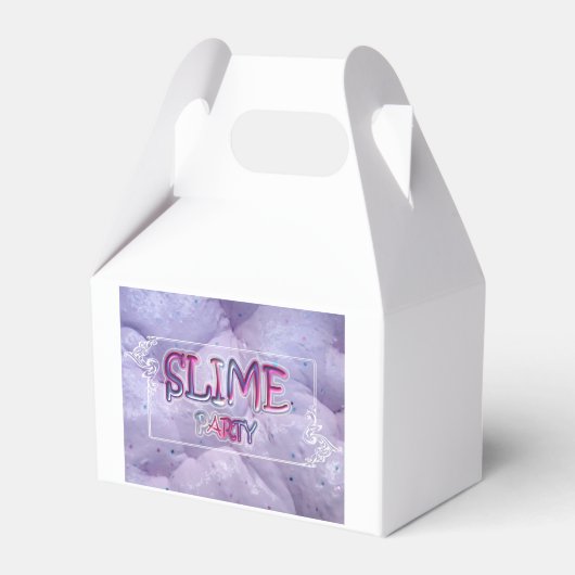 Slime Party Favor Box Bedankdoosjes (Voorkant Zijde)