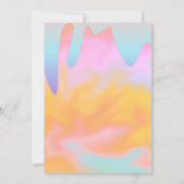 Slime Party Ombre Drift Birthday Rainbow Kaart (Achterkant)