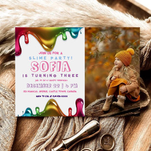 Slime Party Rainbow Slime   Genderneutraal Kaart