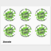 Slime Party Ronde Sticker (Vel)