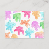 Slime party verjaardag recept kaart (Achterkant)