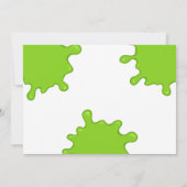 Slime Party Verjaardagsfoto Kaart (Achterkant)