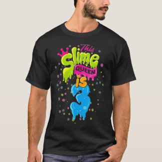 Slime Queen 3e Verjaardag Slime Shirt 3