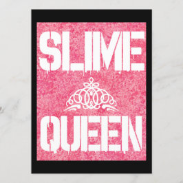 Slime Queen Invitation, Slime Birthday Party Kaart