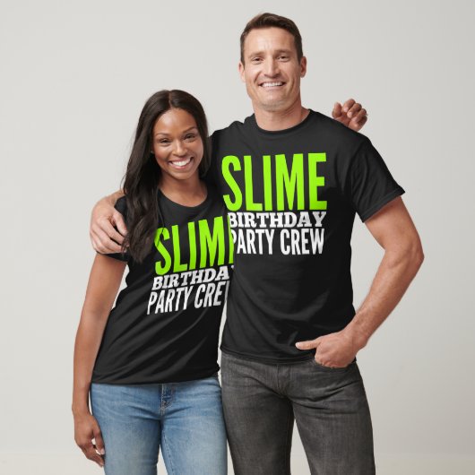 Slime Tee Shirts Slime Verjaardag Party Crew Shirt (Unisex)