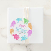 Slime thema kind verjaardagsgunst tag bedankjes labels (In situ)