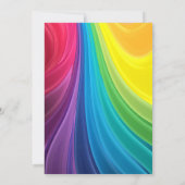 Slime Time Primary Rainbow Birthday Party Invitati Kaart (Achterkant)