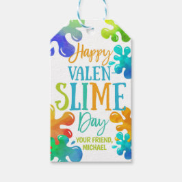 Slime Valentijn Favor Tag Cadeaulabel