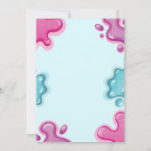 Slime verjaardagsuitnodiging kaart (Achterkant)