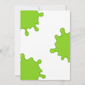 Slime verjaardagsuitnodiging kaart (Achterkant)