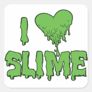 Slime Vierkante Sticker