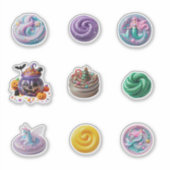 slimes beautiful fairy mermaid halloween and chris sticker (Voorkant)