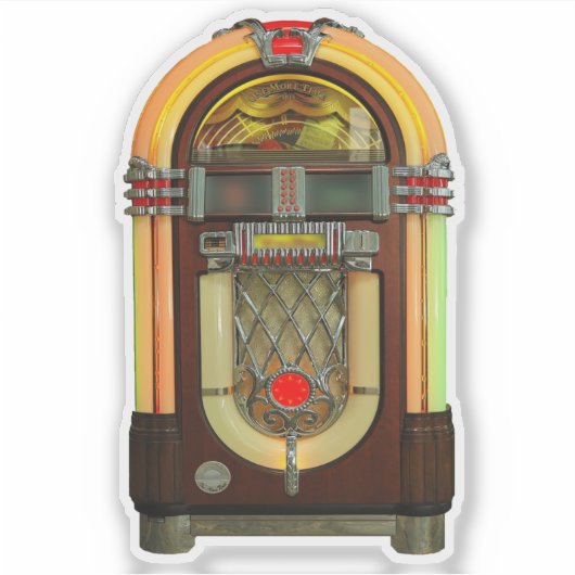Slimme 50s Jukebox Sticker (Voorkant)
