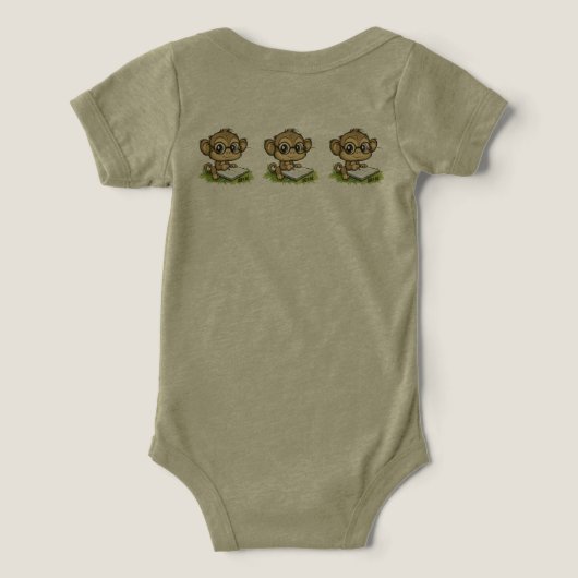 slimme aap (Design achterkant)